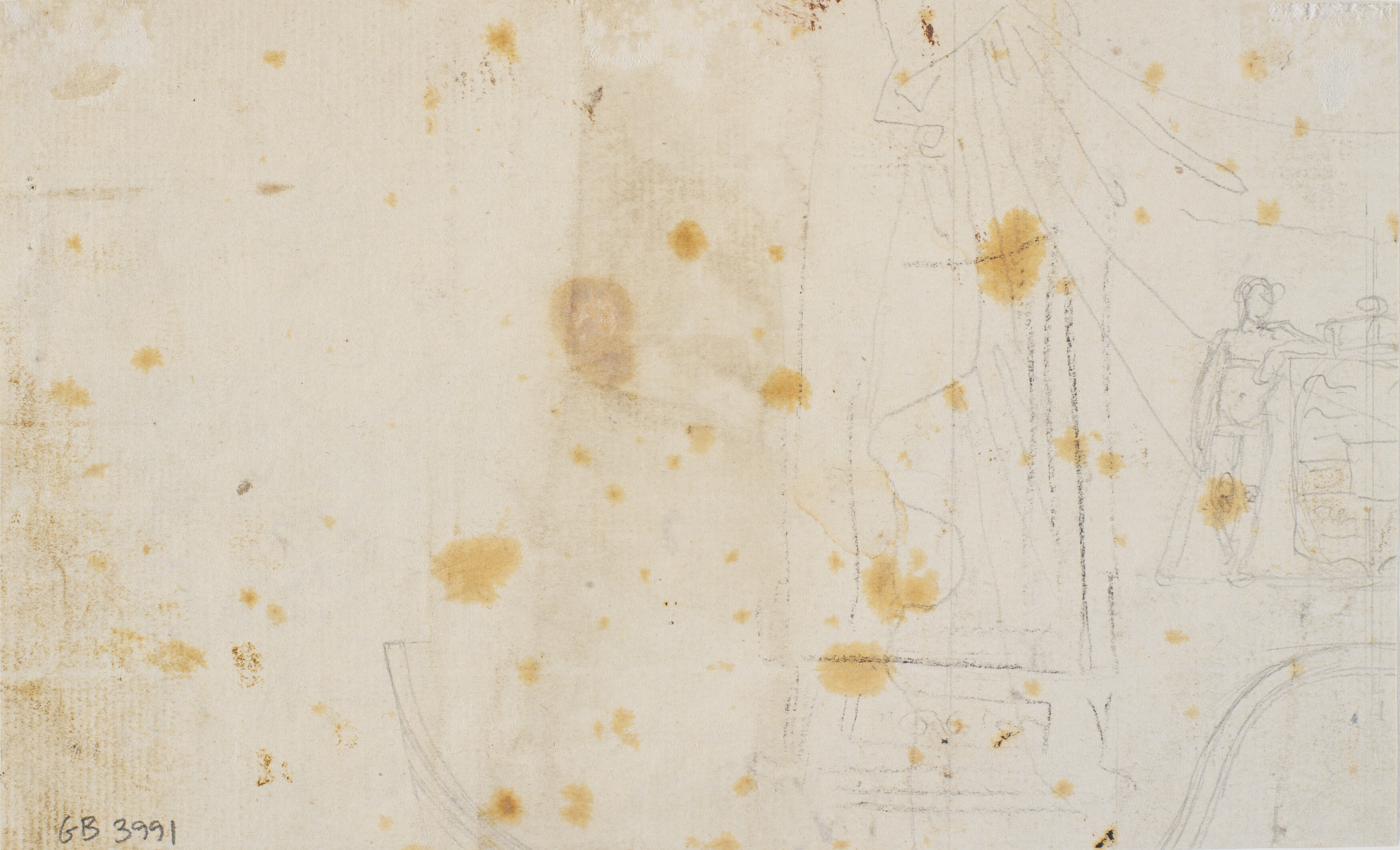 Udkast til dekoration af endevæg i audiensgemakket